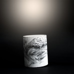 Symbiosis Cylinder Plaster Table Lamp