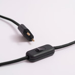 Protos Triangle Concrete Table Lamp (Black Cord)