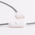 Protos Triangle Concrete Table Lamp (Black Cord)