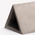 Protos Triangle Concrete Table Lamp (Black Cord)