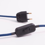 Protos Triangle Concrete Table Lamp (Black Cord)