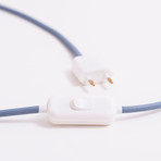 Protos Triangle Concrete Table Lamp (Black Cord)