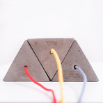 Protos Triangle Concrete Table Lamp (Black Cord)