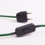 Protos Triangle Concrete Table Lamp (Black Cord)