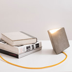 Protos Triangle Concrete Table Lamp (Black Cord)