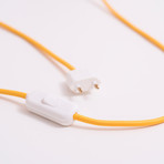 Protos Triangle Concrete Table Lamp (Black Cord)