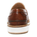 Textured Penny Loafer // Brown (Euro: 40)