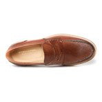 Textured Penny Loafer // Brown (Euro: 40)