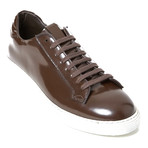 Patent Leather Sneaker // Dark Brown (Euro: 40)