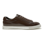 Patent Leather Sneaker // Dark Brown (Euro: 40)