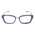 Thick Inlaid Wing Rim Rectangle Metal Frame // Navy + Gunmetal