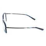 Inlaid Metal Rim Square Frame // Blue + Black