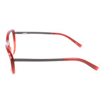 Unisex Oversized Thick Rim Temple Winged Optical Frames // Red + Black