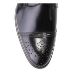 Patent Perforated Captoe Derby // Black (Euro: 39)