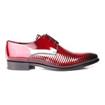 Rib Embossed Patent Derby // Bordeaux (Euro: 43)