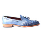 Woven Toe Tassel Loafer // Dark Blue (Euro: 45)