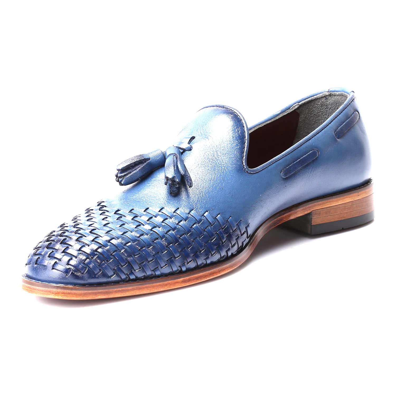 Woven Toe Tassel Loafer // Dark Blue (Euro: 45) - EŞKİN - Touch of Modern