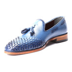 Woven Toe Tassel Loafer // Dark Blue (Euro: 45)