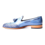 Woven Toe Tassel Loafer // Dark Blue (Euro: 45)