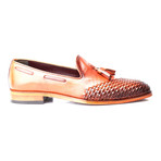 Woven Toe Tassel Loafer // Tobacco (Euro: 45)