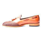 Woven Toe Tassel Loafer // Tobacco (Euro: 45)