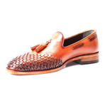 Woven Toe Tassel Loafer // Tobacco (Euro: 45)