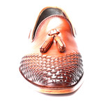 Woven Toe Tassel Loafer // Tobacco (Euro: 45)