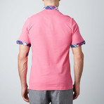 Plaid Trim Polo // Pink (S)