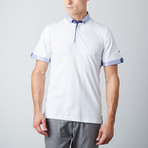 Woven Trim Polo // White (S)