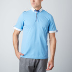 Contrast Trim Polo // Sky Blue (L)