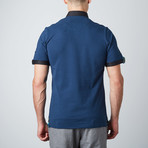 Contrast Trim Polo // Navy (XL)