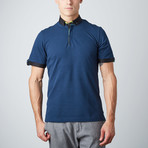 Contrast Trim Polo // Navy (L)