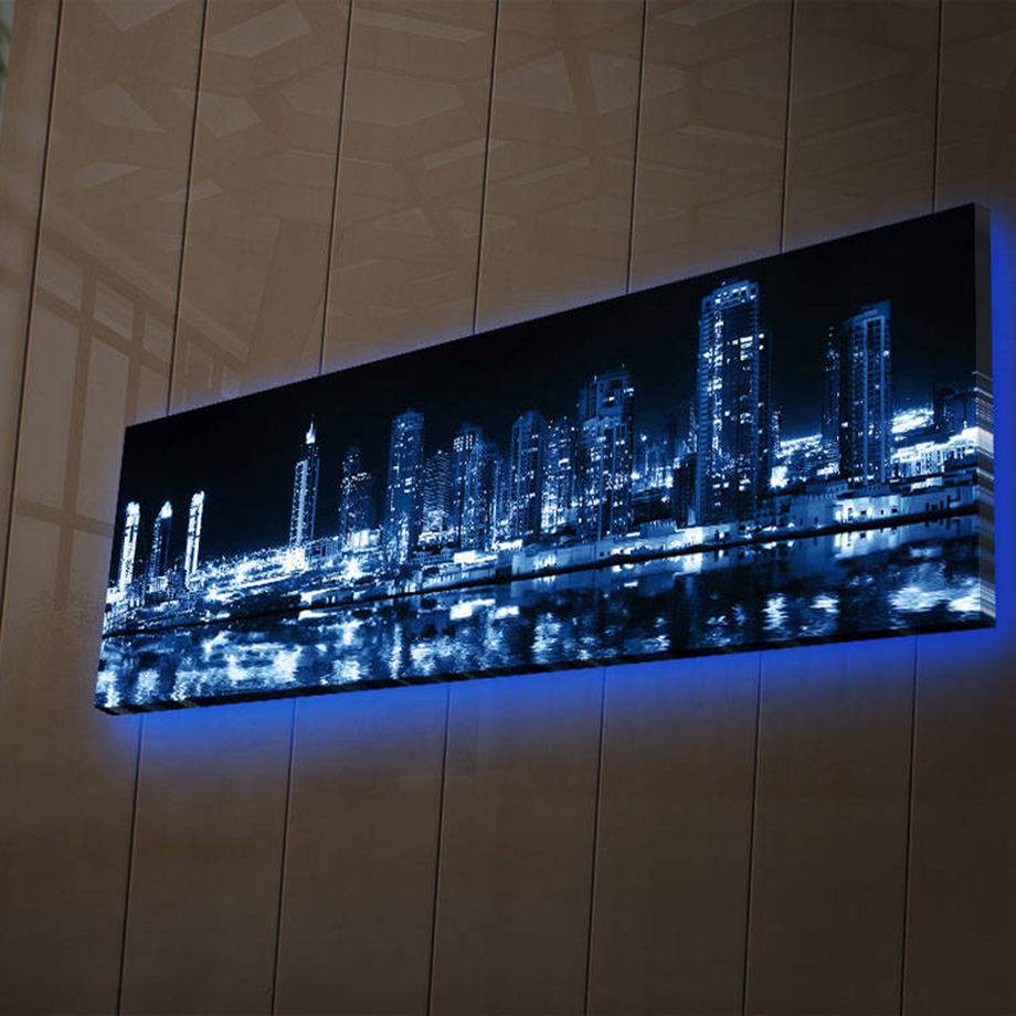 Wallity LED Canvas Art Touch of Modern