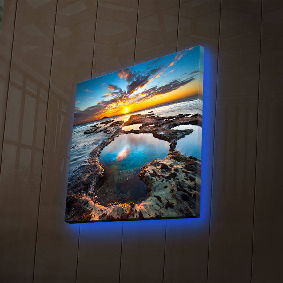 Wallity LED Canvas Art Touch of Modern