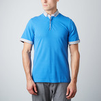 Dot Trim Polo // Sky Blue (M)