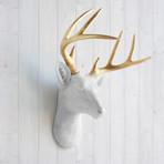 The Virginia Faux Deer Head (White)