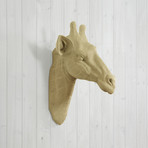 The Zimbabwe Faux Giraffe Head (Gold)