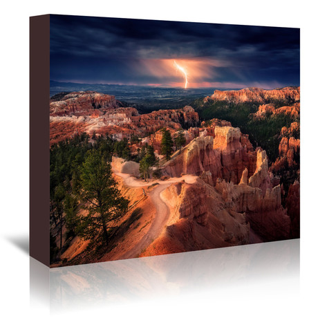 Lightning Over Bryce Canyon (5"W x 7"H x 1"D)