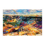Colorfully Grand View Painting Print // Wrapped Canvas (18"W x 12"H x 1.5"D)