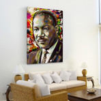 Classic MLK Painting Print // Wrapped Canvas (12"W x 18"H x 1.5"D)