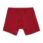 Luxury Micromodal Boxer Brief // Jungle Red (XL)