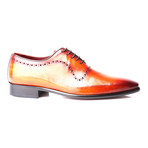 Onur Dotted Perforation Oxford // Antique Tobacco (Euro: 44)