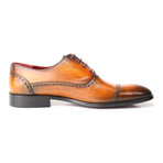 Metin Dash Cut-Out Perforated Captoe Oxford // Antique Tobacco (Euro: 44)