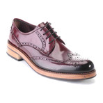 Selim Patent Perforated Wingtip Brogue Derby // Bordeaux (Euro: 40)
