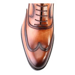 Mehmed Double Stitched Wingtip Oxford // Antique Tobacco (Euro: 42)