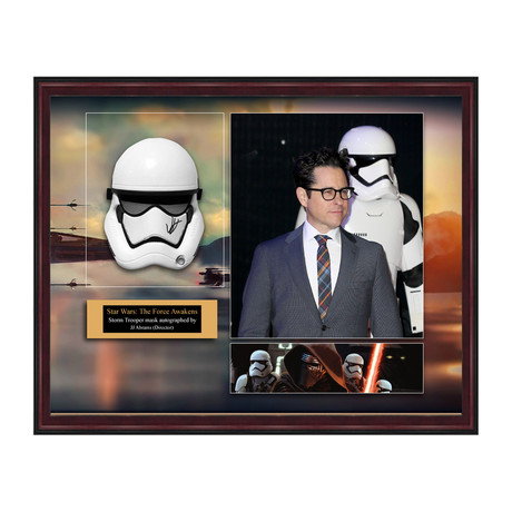 Signed + Framed Helmet Collage // Star Wars Episode VII: The Force Awakens