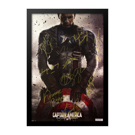 Cast Signed Movie Poster // Captain America: The First Avenger