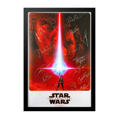 Cast Signed Movie Poster // Star Wars: The Last Jedi