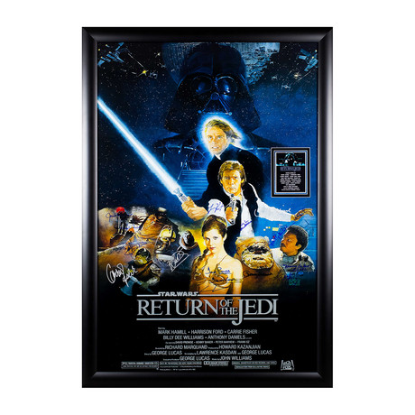 Cast Signed Movie Poster // Star Wars: Return Of The Jedi