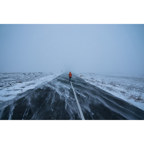 Icelandic Icey Road (14"W x 11"H)